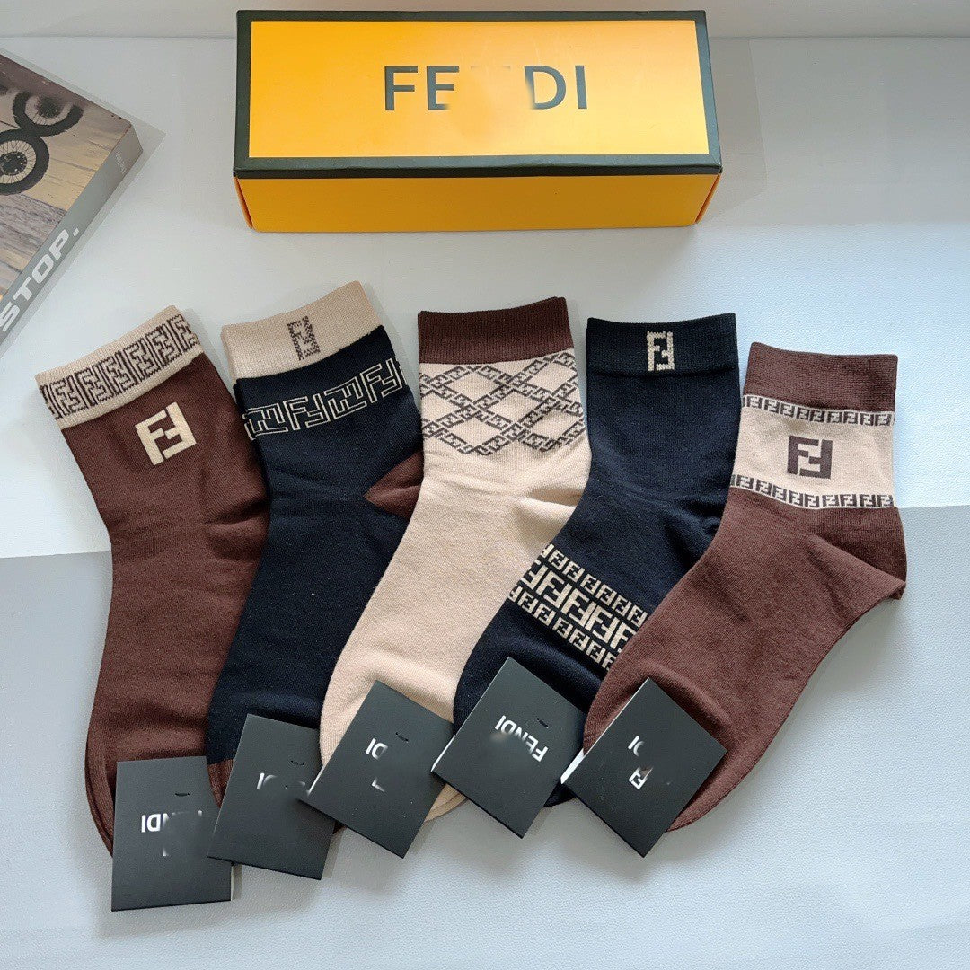 Premium Cotton Short Socks (5-Pair Special Edition)