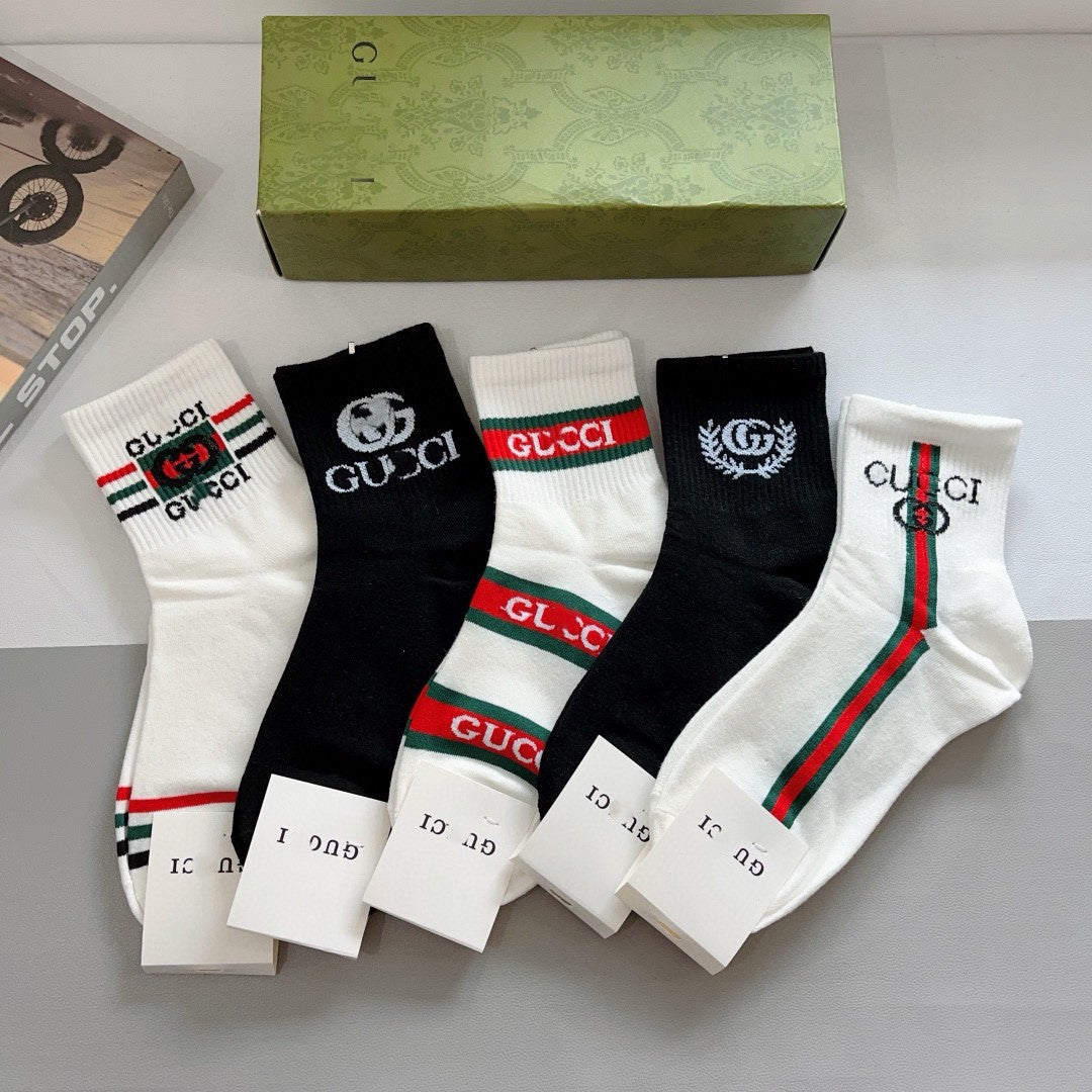 Premium Cotton Short Socks (5-Pair Special Edition)