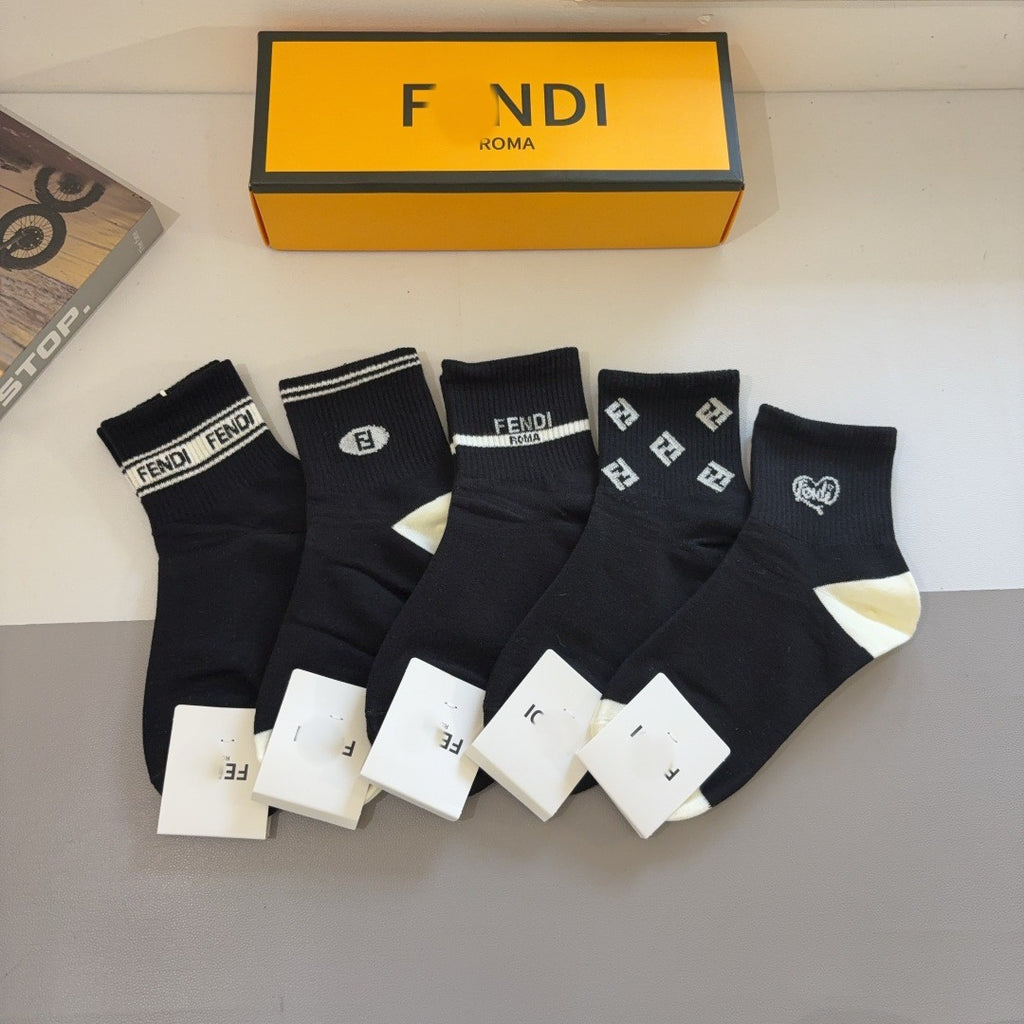 Premium Cotton Short Socks (5-Pair Special Edition)