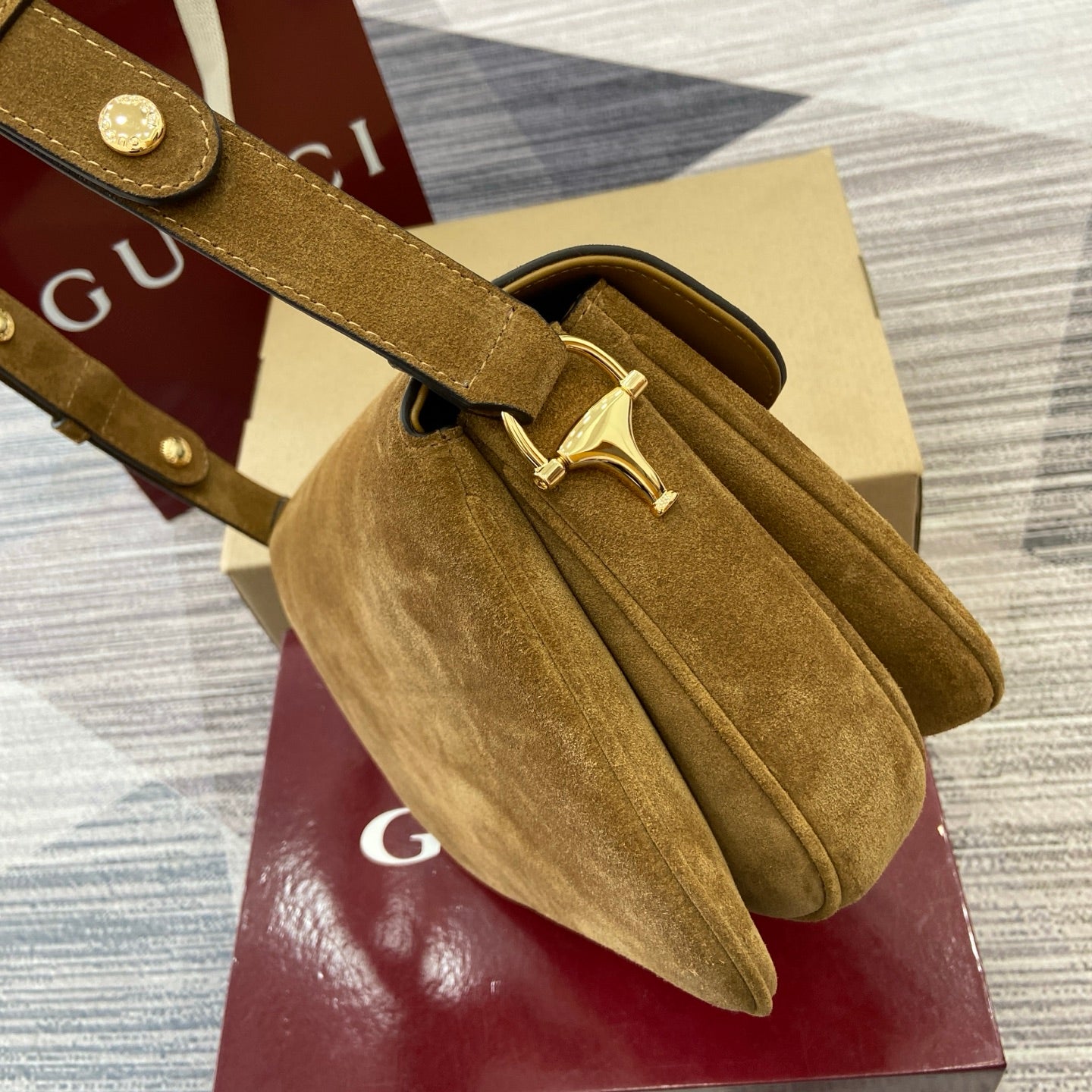 Horsebit 1955 Bag suede (Premium Quality )