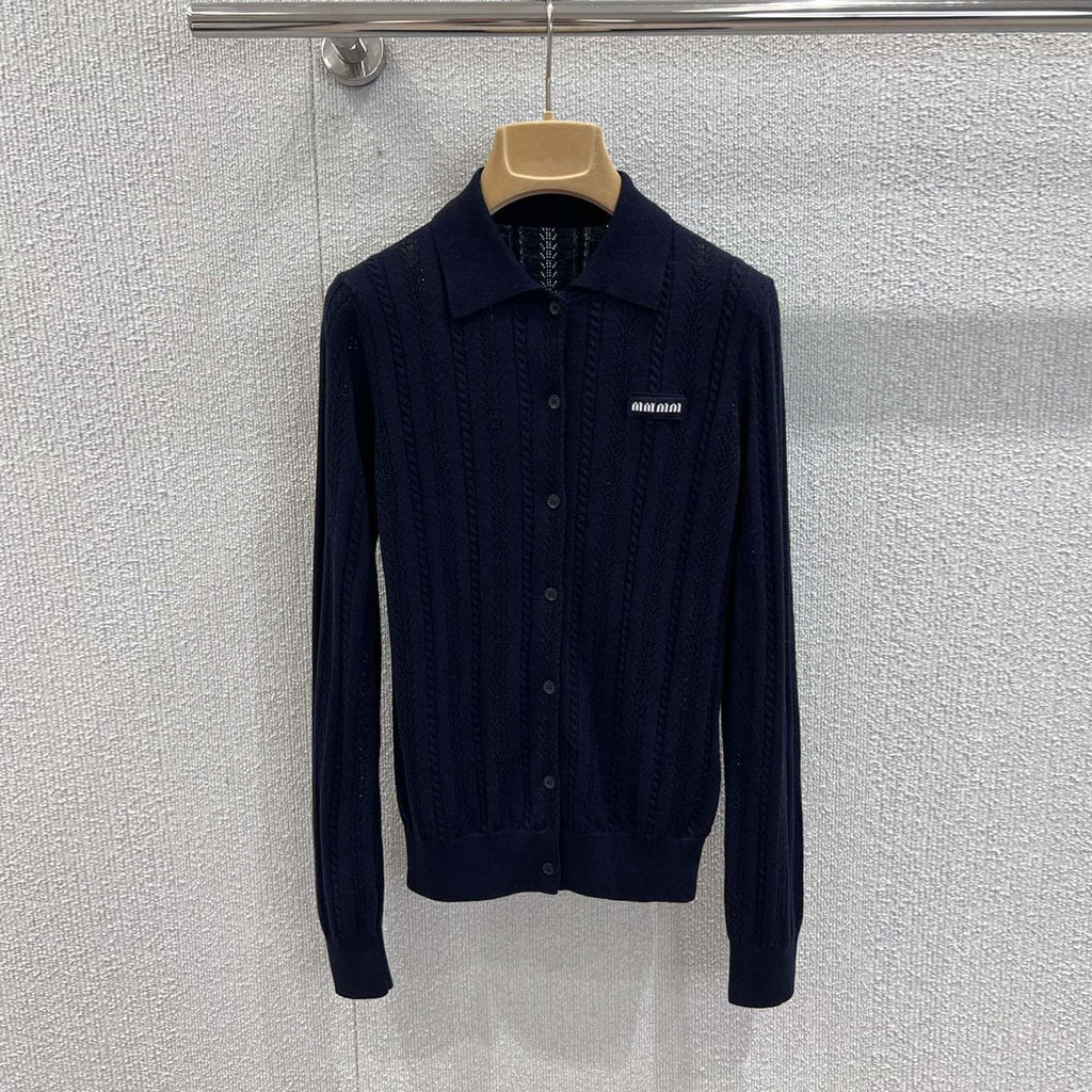 Women’s Pointelle & Cable-Knit Cashmere Cardigan