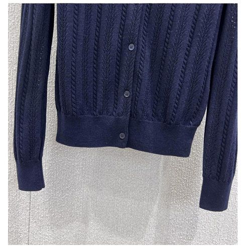 Women’s Pointelle & Cable-Knit Cashmere Cardigan
