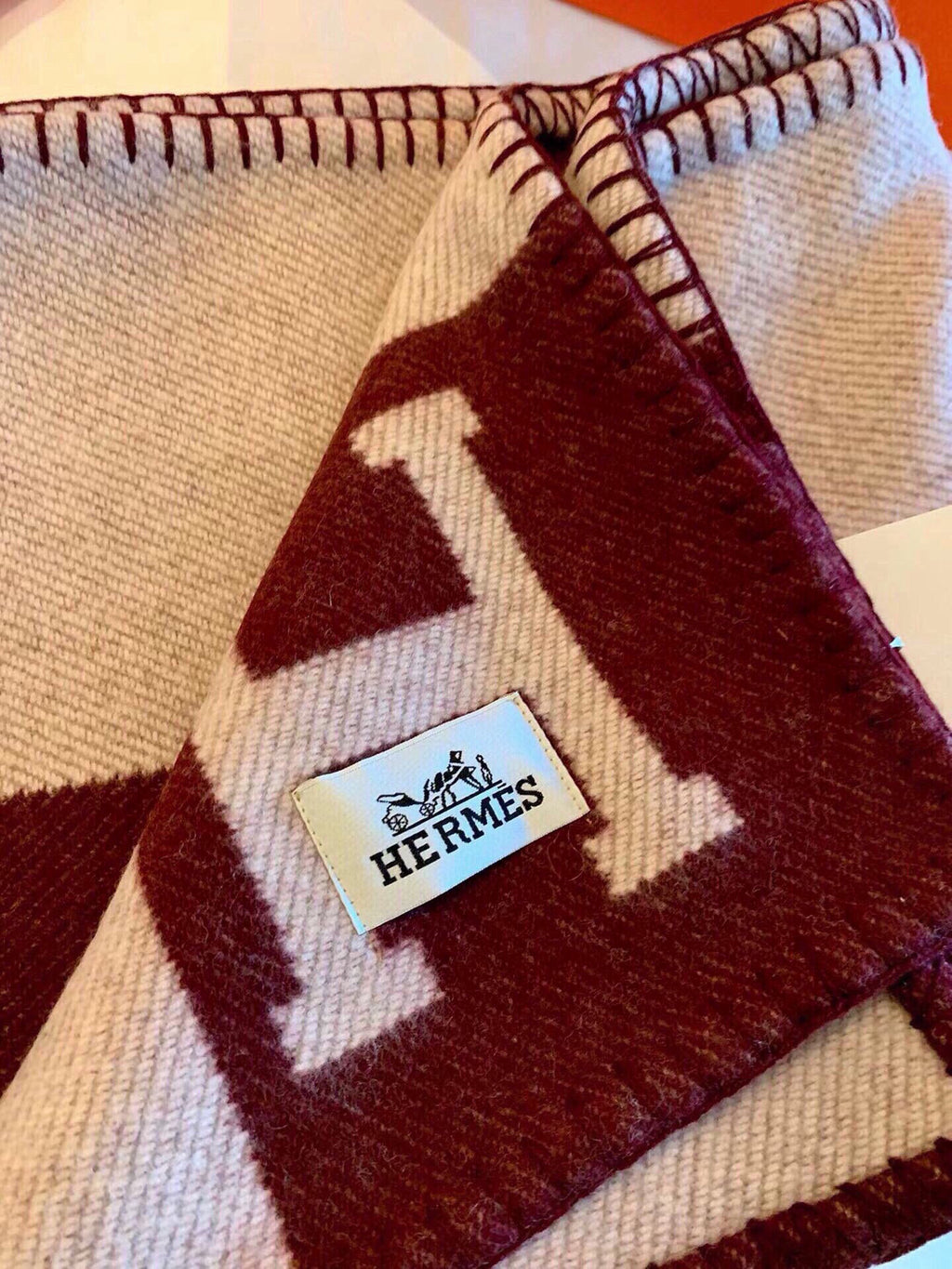 Luxury Premium Cashmere Jacquard Throw Blanket +Pillow