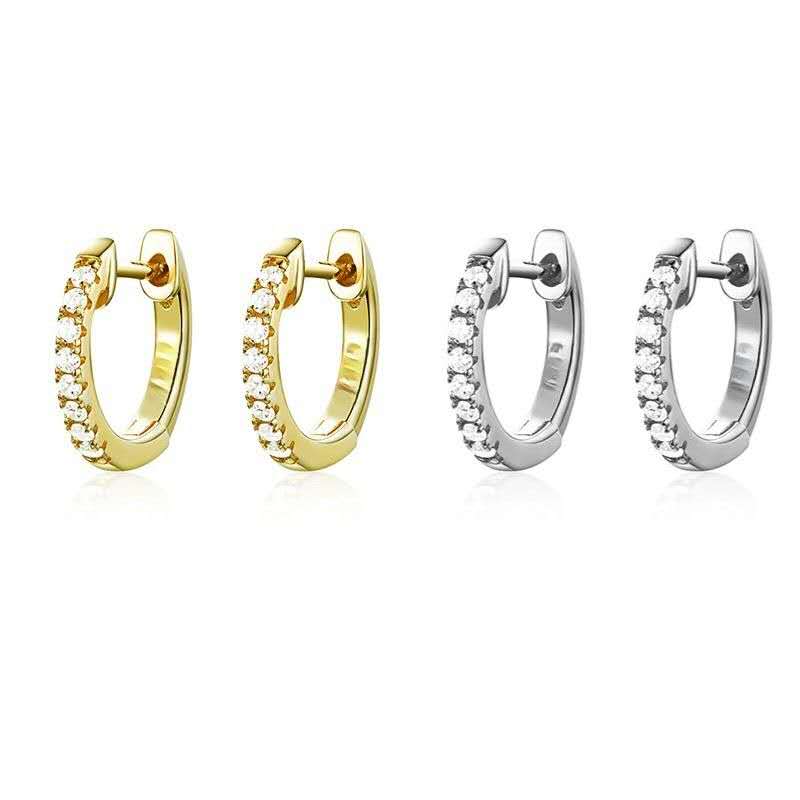 Luxury Pavé Hoop Earrings