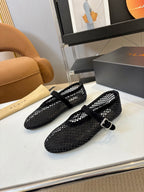 Retro Buckle Mary Jane Ballet Flats – Runway Style