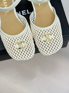 Mesh Block-Heel Sandals