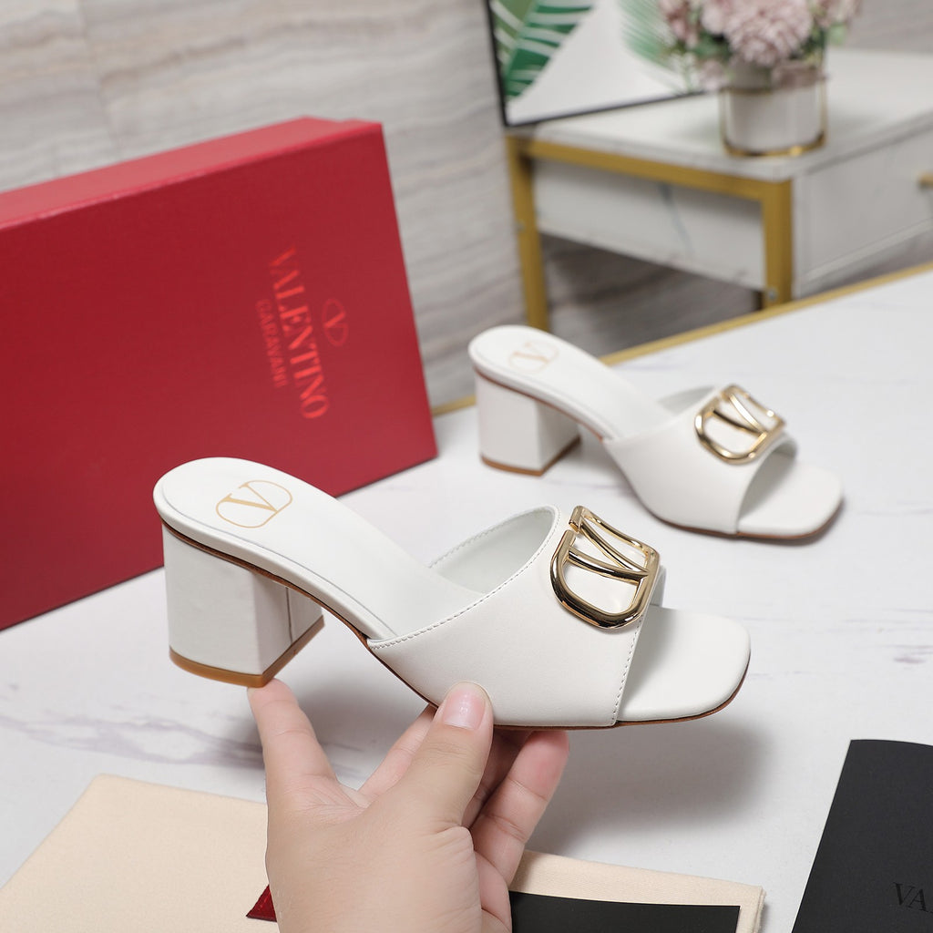 Elegant Leather Slip-On Heels – 2025 Bestseller