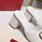 Elegant Leather Slip-On Heels – 2025 Bestseller