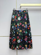 Floral Shirt & Pleated Skirt Set - 26SS Early Spring Collection  (top quality)