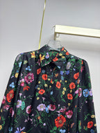 Floral Shirt & Pleated Skirt Set - 26SS Early Spring Collection  (top quality)