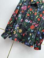 Floral Shirt & Pleated Skirt Set - 26SS Early Spring Collection  (top quality)