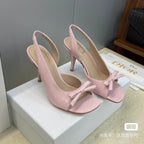 D Elegant Bow High Heel Sandals – 2026 Early Spring Collection
