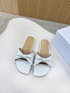 D Bow Flat Slide Sandals 2026