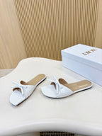 D Bow Flat Slide Sandals 2026