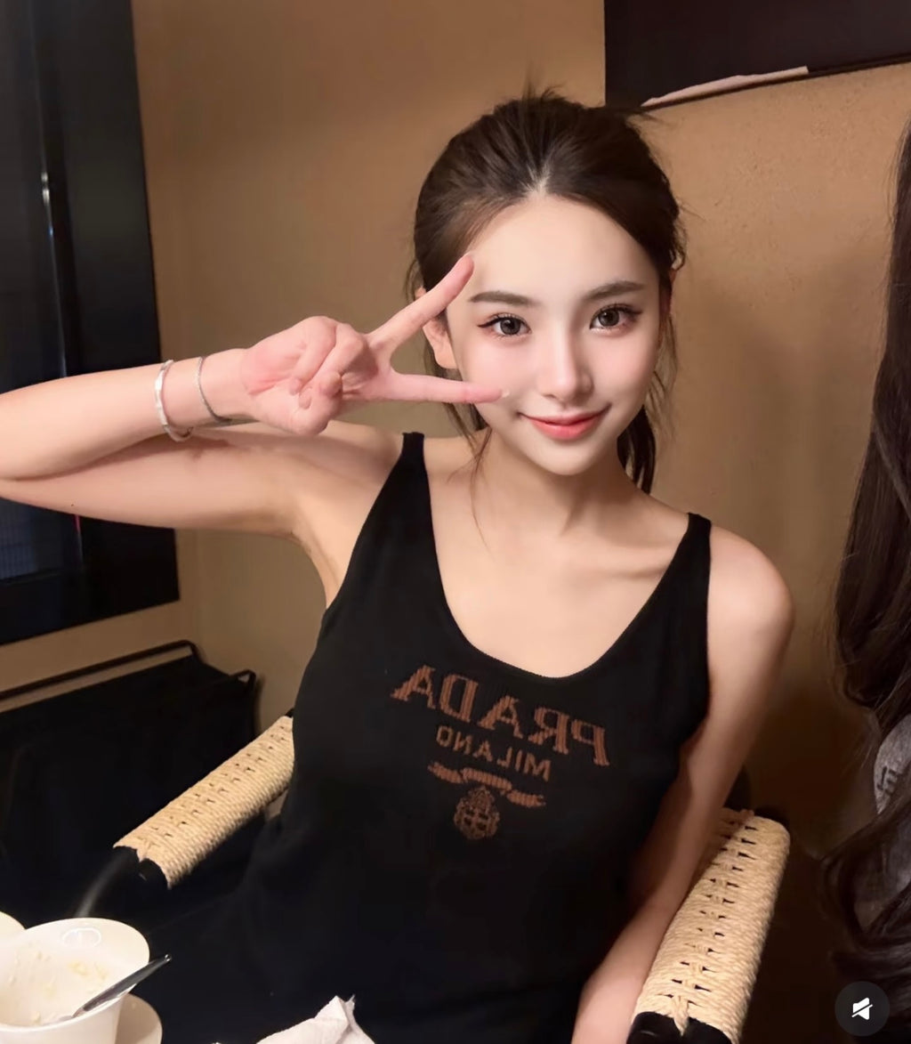 Milano Logo Ribbed Tank Top Women