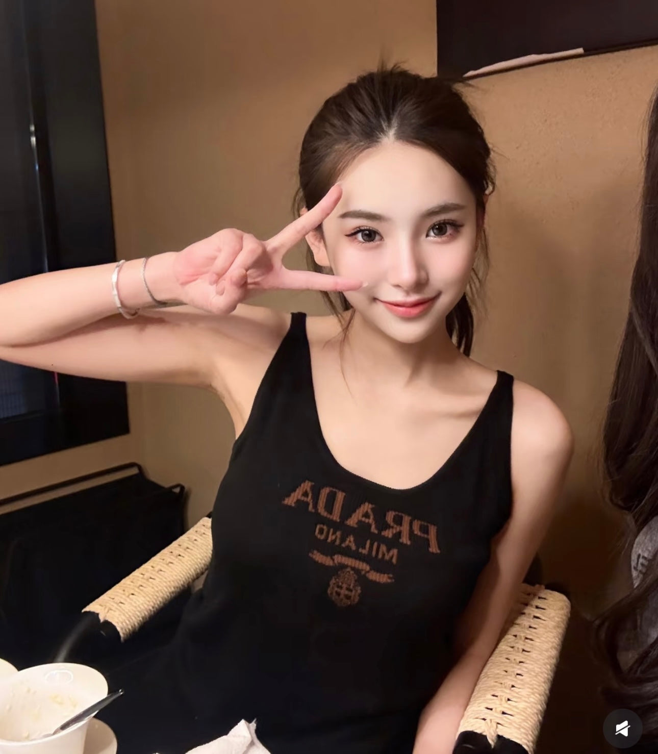 Milano Logo Ribbed Tank Top Women