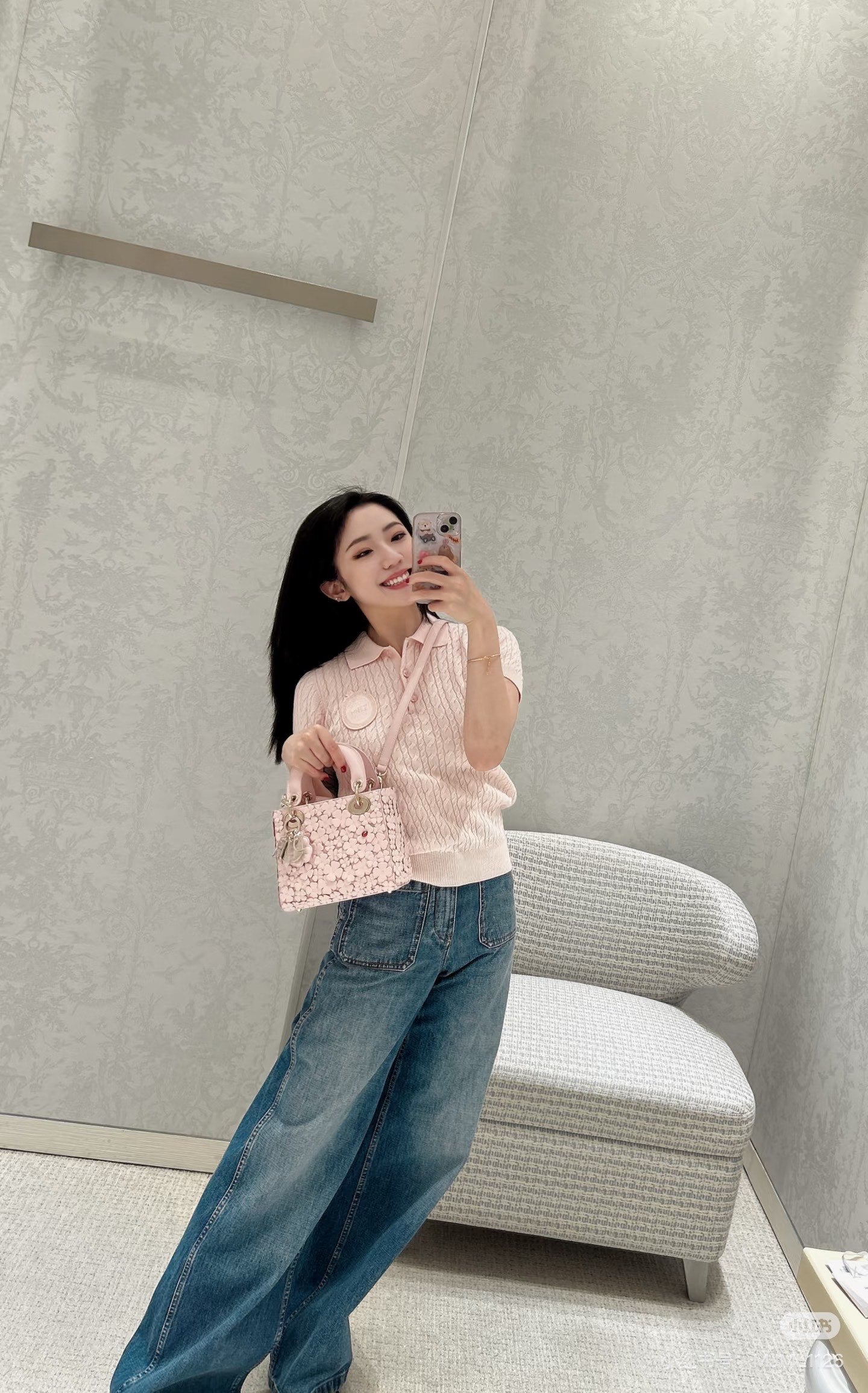 D Medal Emblem Polo Top Women