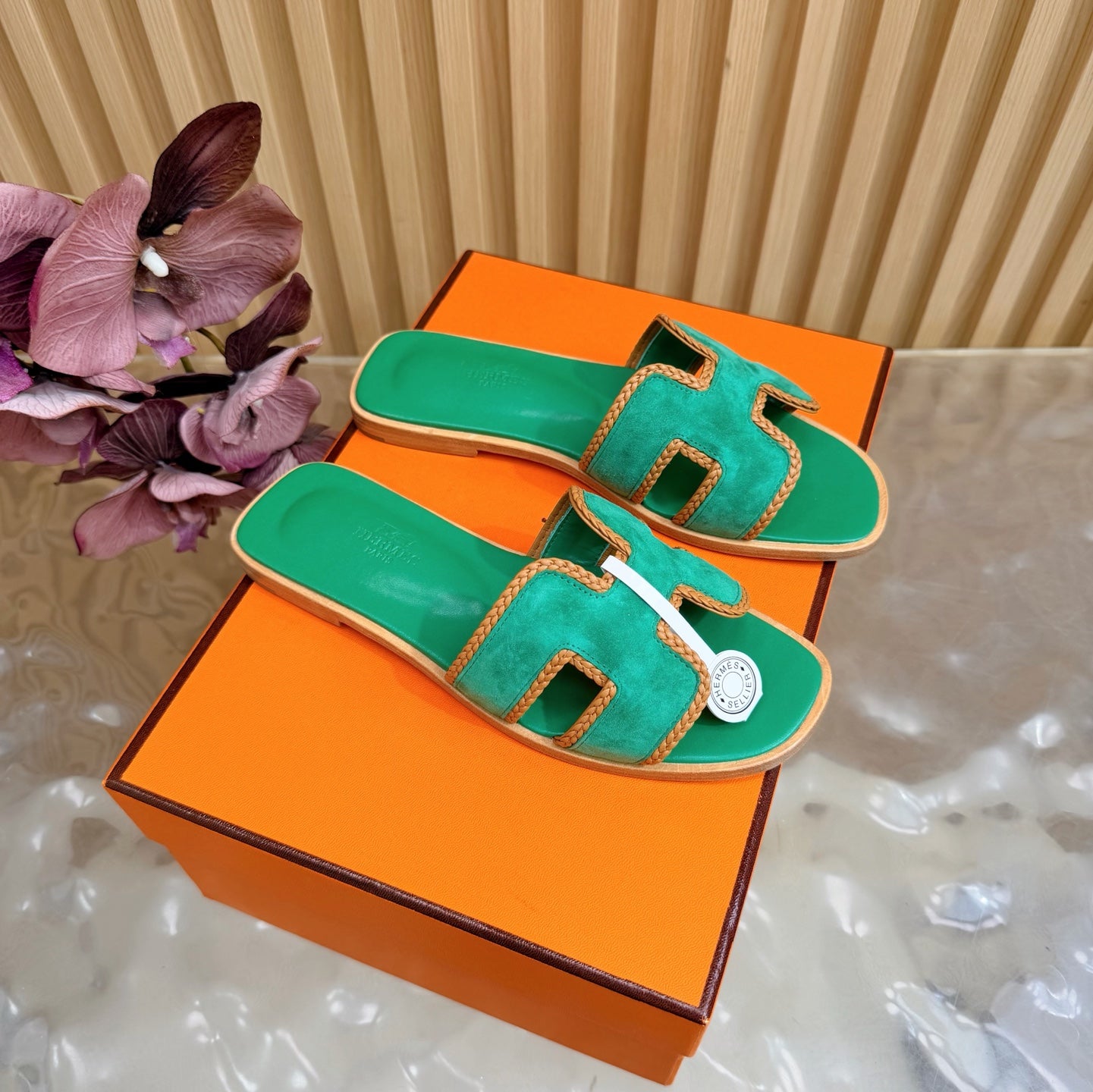 Woven Suede Strap Flat Sandals  🩴✨