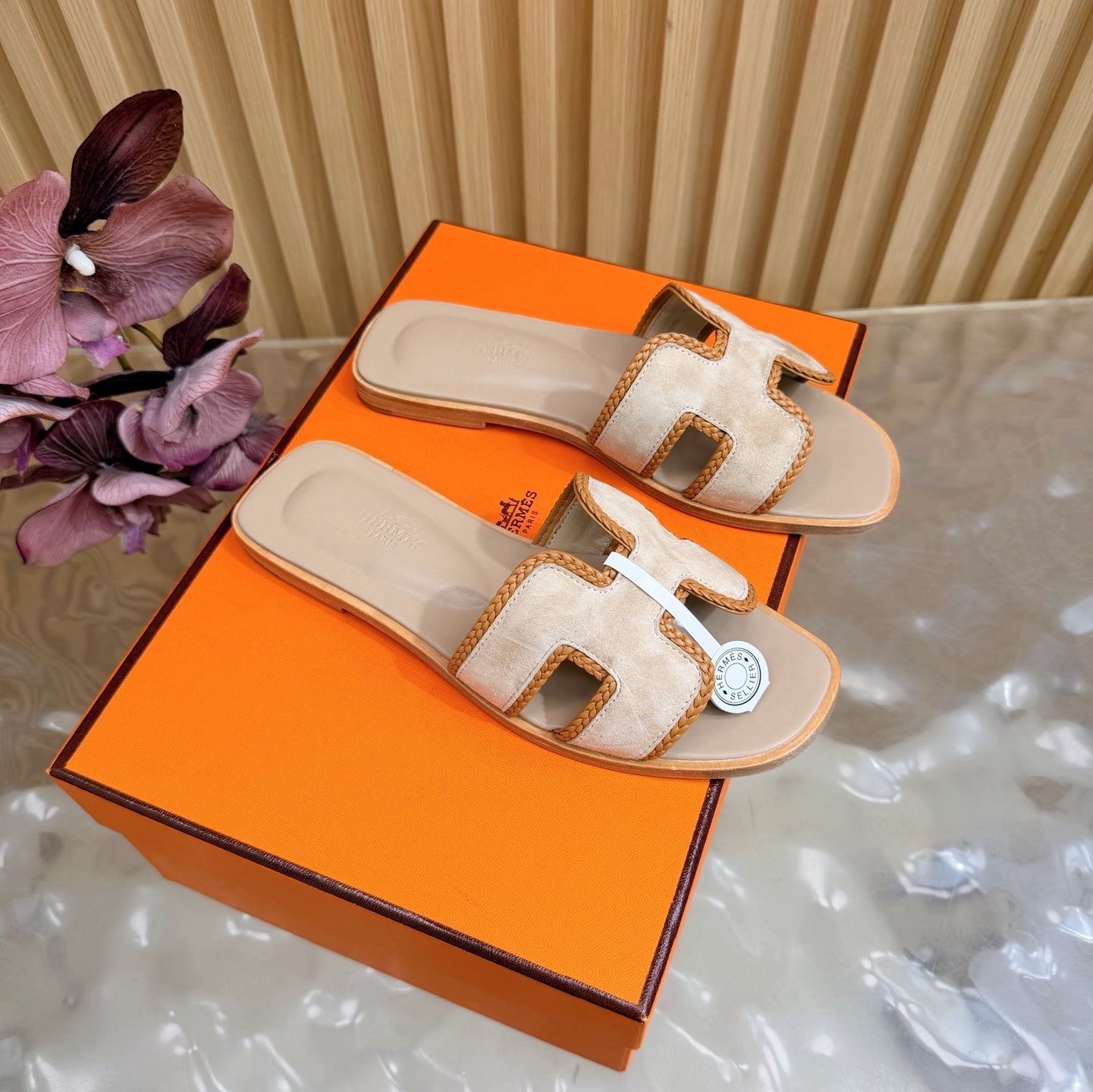 Woven Suede Strap Flat Sandals  🩴✨