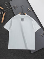 HELLO Logo Embroidered Tee | 2026 SS | Black & White