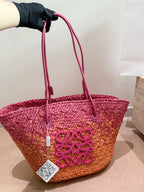 Woven Straw Tote Bag | Summer Beach Bag