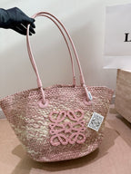Woven Straw Tote Bag | Summer Beach Bag