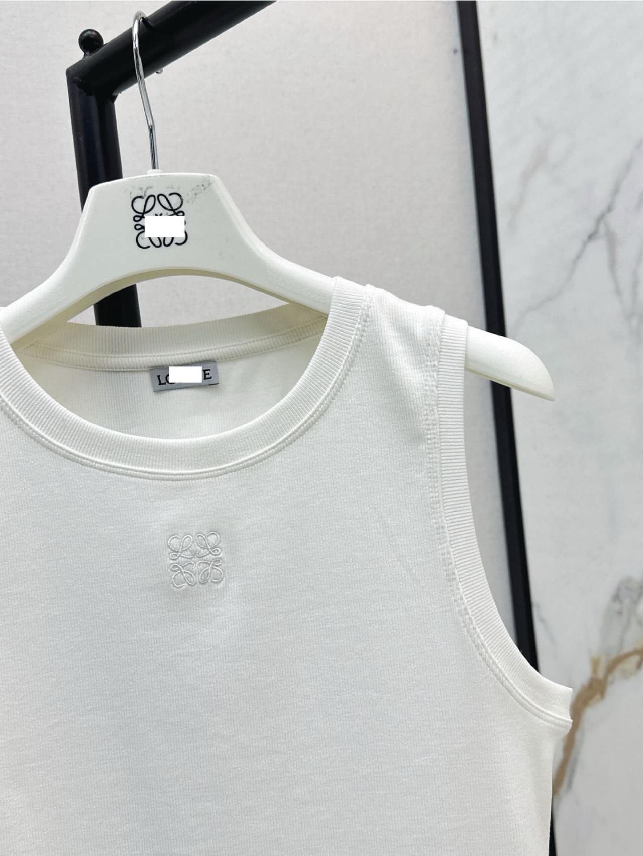 Embroidery Lace Back Tank Top