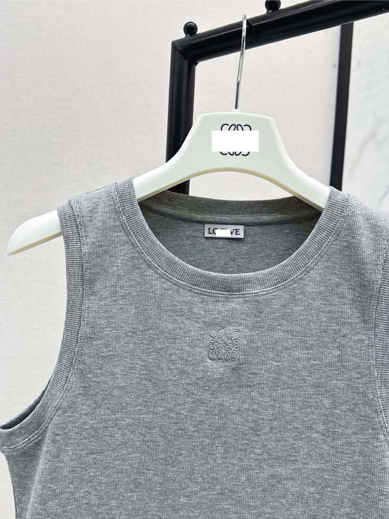 Embroidery Lace Back Tank Top