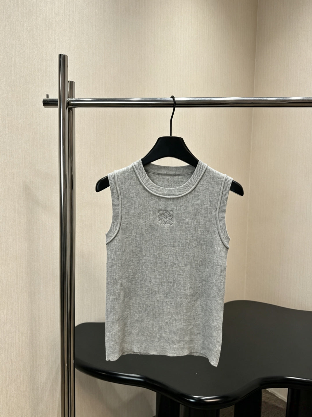 Wind Embroidered Knit Tank