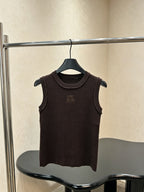 Wind Embroidered Knit Tank