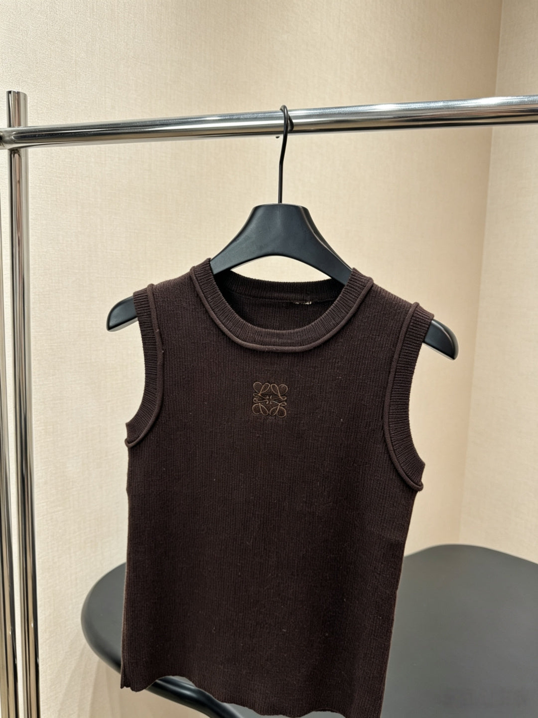 Wind Embroidered Knit Tank