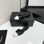Two-Tone Slingback Pump | Lambskin Lining | Italian Leather