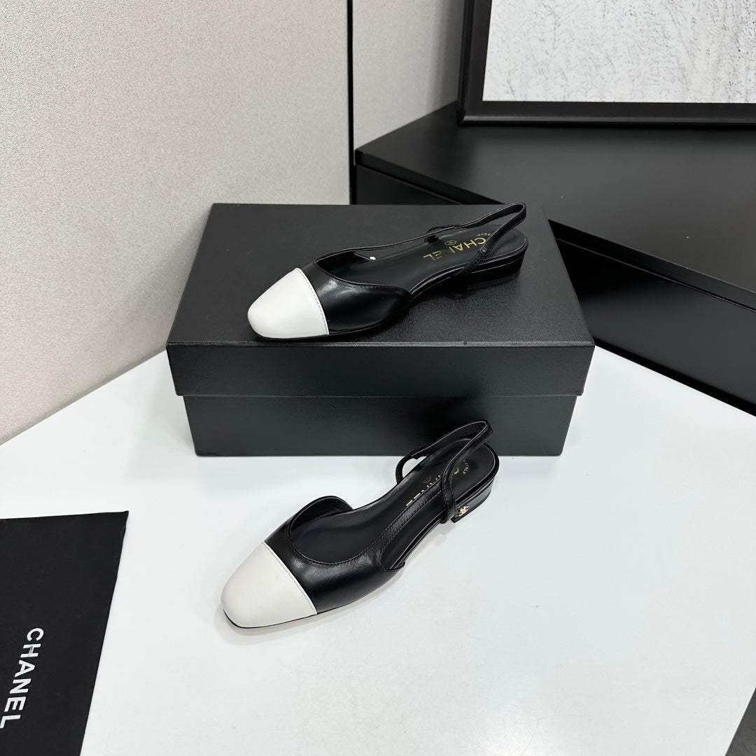 Two-Tone Slingback Pump | Lambskin Lining | Italian Leather
