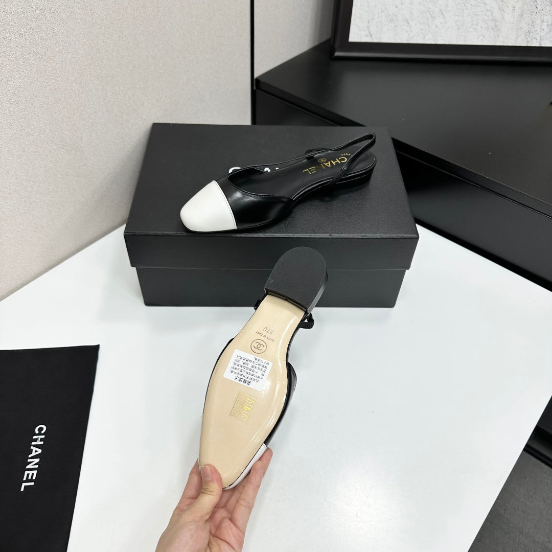 Two-Tone Slingback Pump | Lambskin Lining | Italian Leather