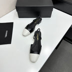 Two-Tone Slingback Pump | Lambskin Lining | Italian Leather