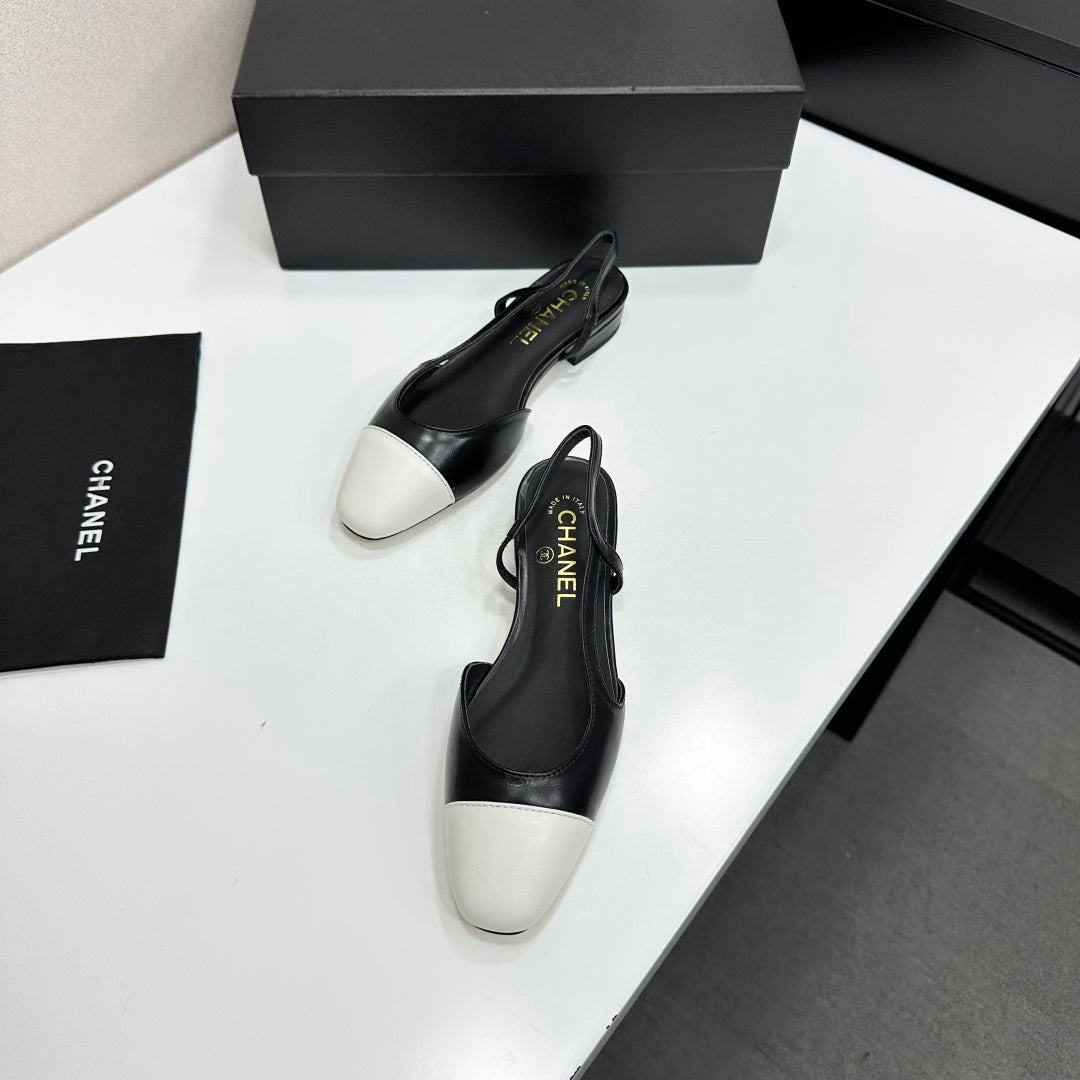 Two-Tone Slingback Pump | Lambskin Lining | Italian Leather