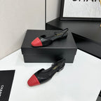 Two-Tone Slingback Pump | Lambskin Lining | Italian Leather