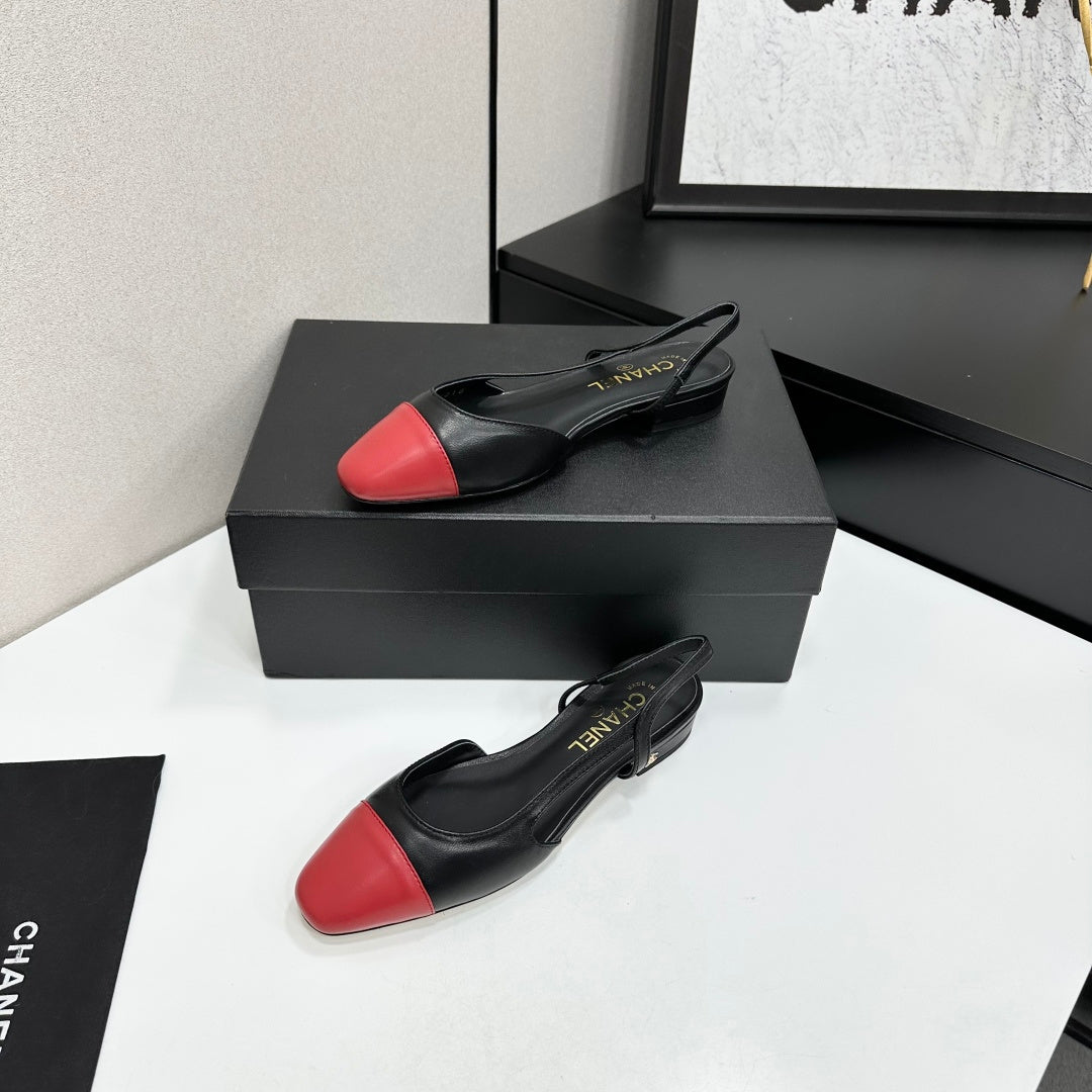 Two-Tone Slingback Pump | Lambskin Lining | Italian Leather