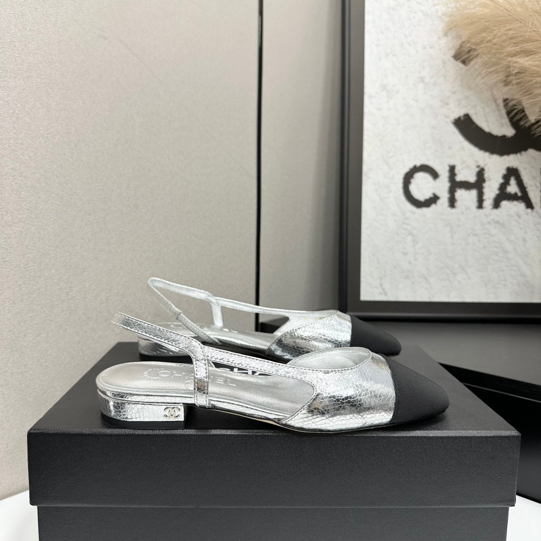 Two-Tone Slingback Pump | Lambskin Lining | Italian Leather