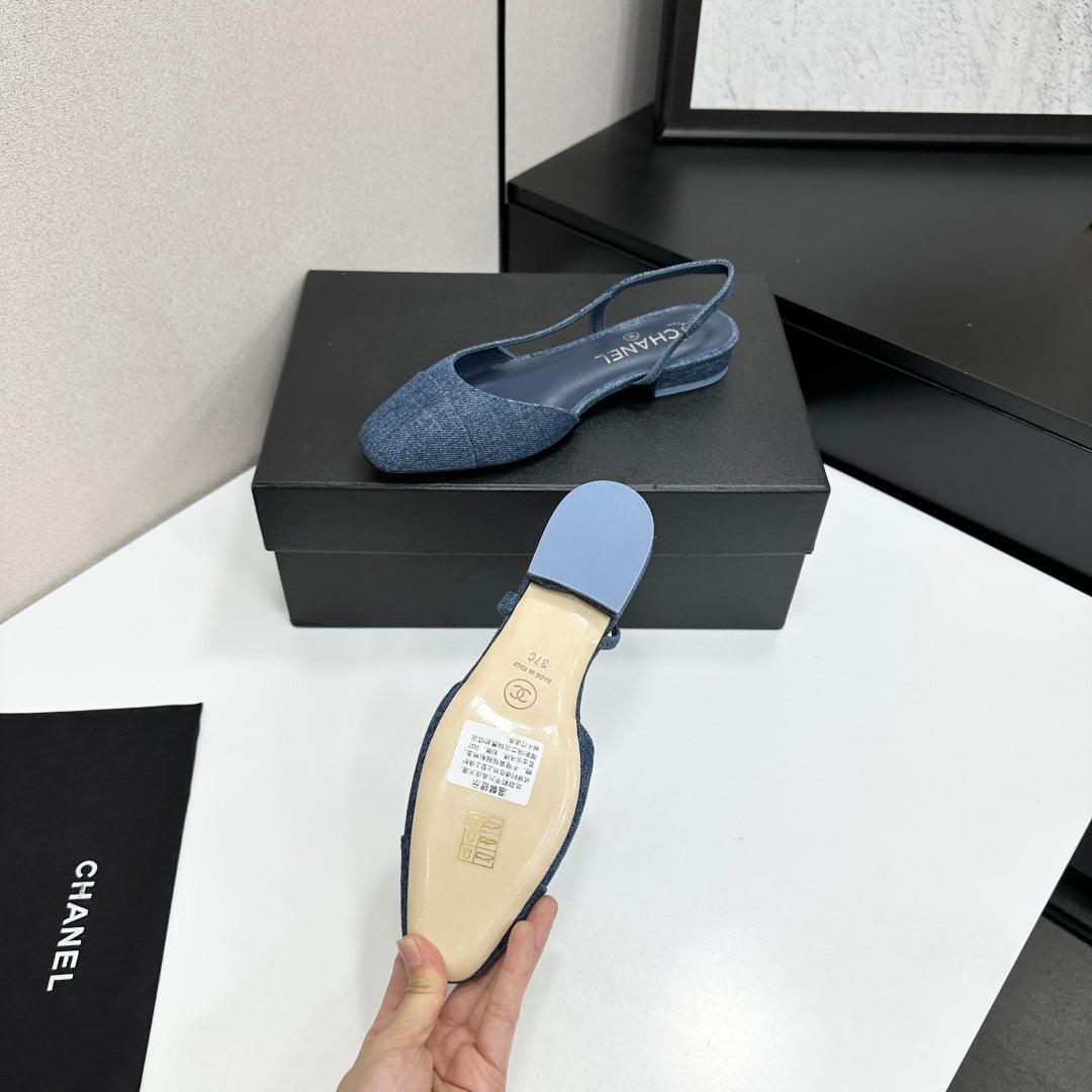Two-Tone Slingback Pump | Lambskin Lining | Italian Leather
