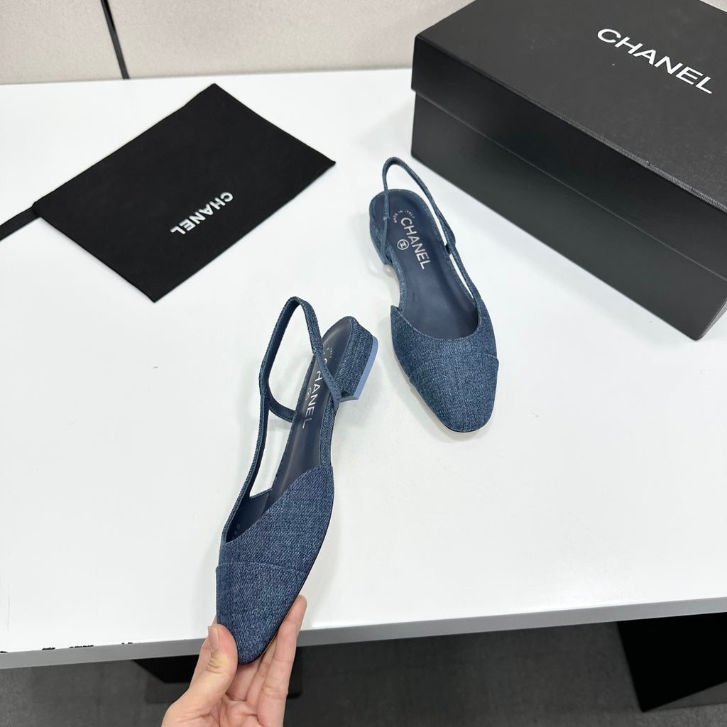 Two-Tone Slingback Pump | Lambskin Lining | Italian Leather