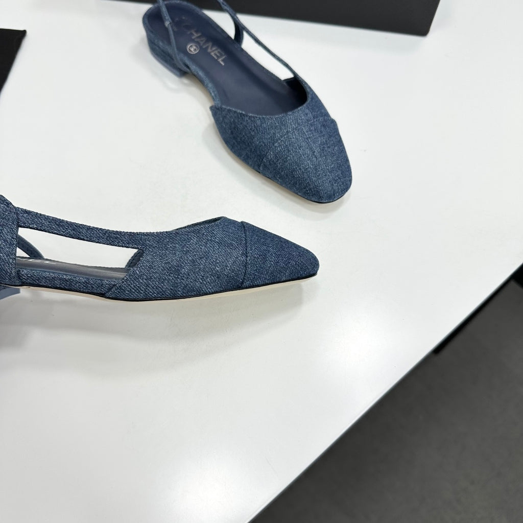 Two-Tone Slingback Pump | Lambskin Lining | Italian Leather