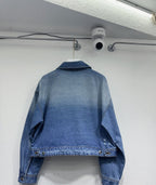 Triangle Logo High-Waist Denim Jacket | S · M · L