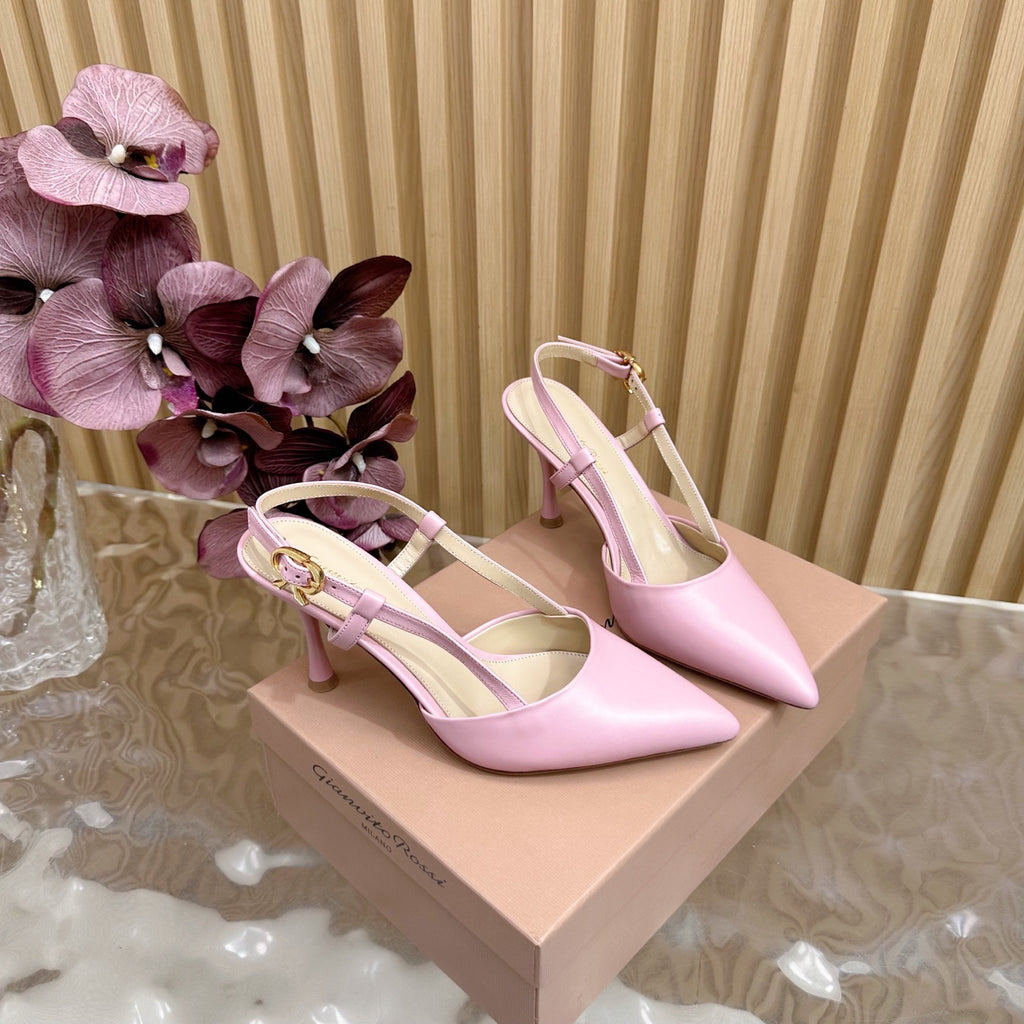 Pointed Toe Heeled Sandal | 2025 | Calfskin · Lambskin | 8.5cm Heel