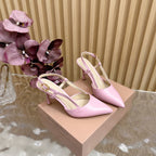 Pointed Toe Heeled Sandal | 2025 | Calfskin · Lambskin | 8.5cm Heel