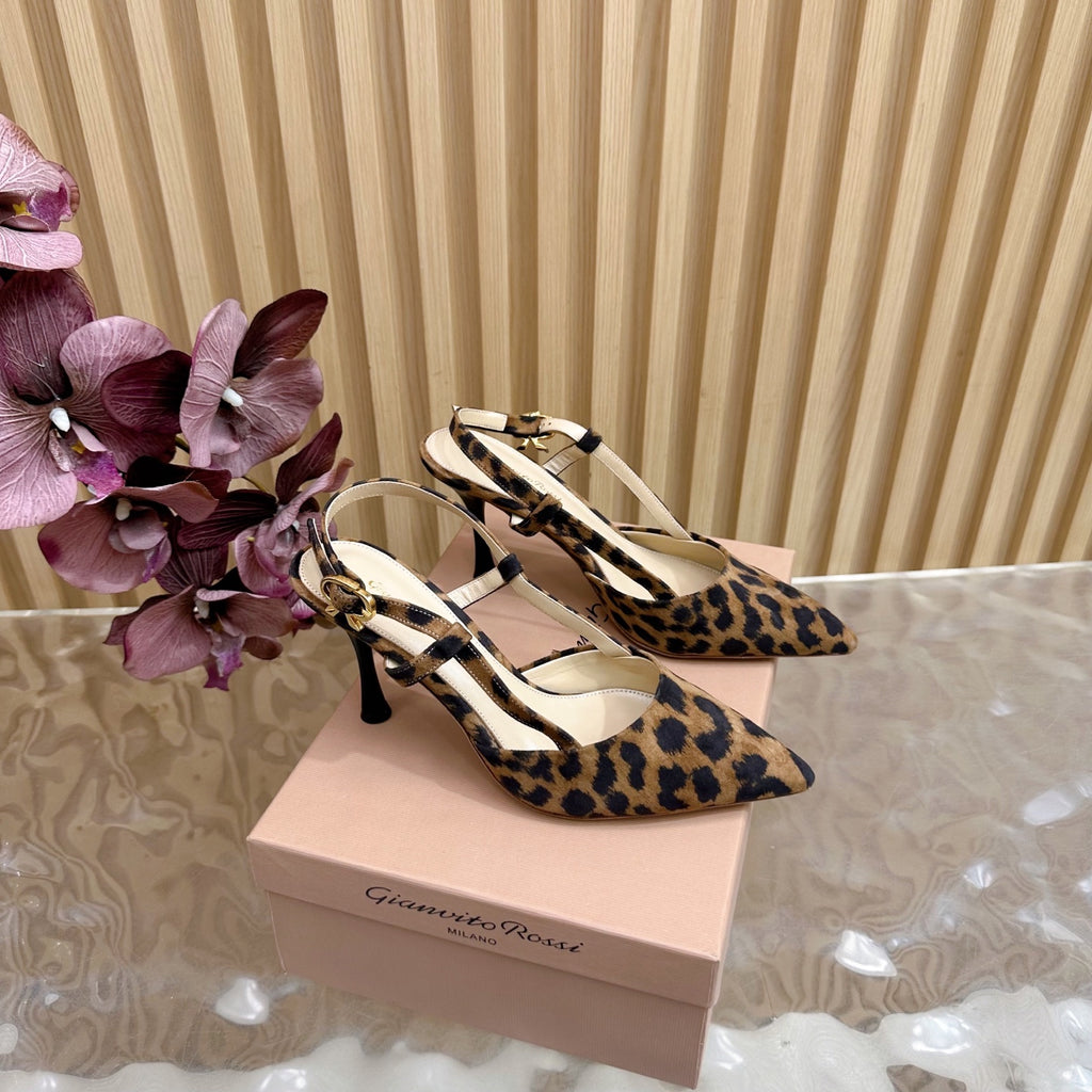 Pointed Toe Heeled Sandal | 2025 | Calfskin · Lambskin | 8.5cm Heel