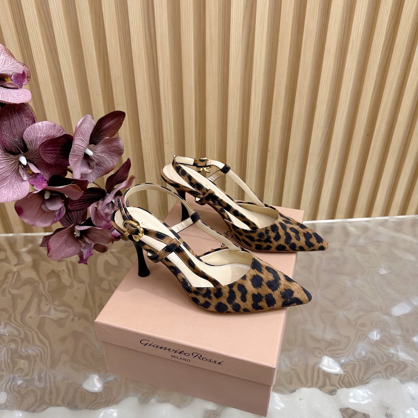Pointed Toe Heeled Sandal | 2025 | Calfskin · Lambskin | 8.5cm Heel