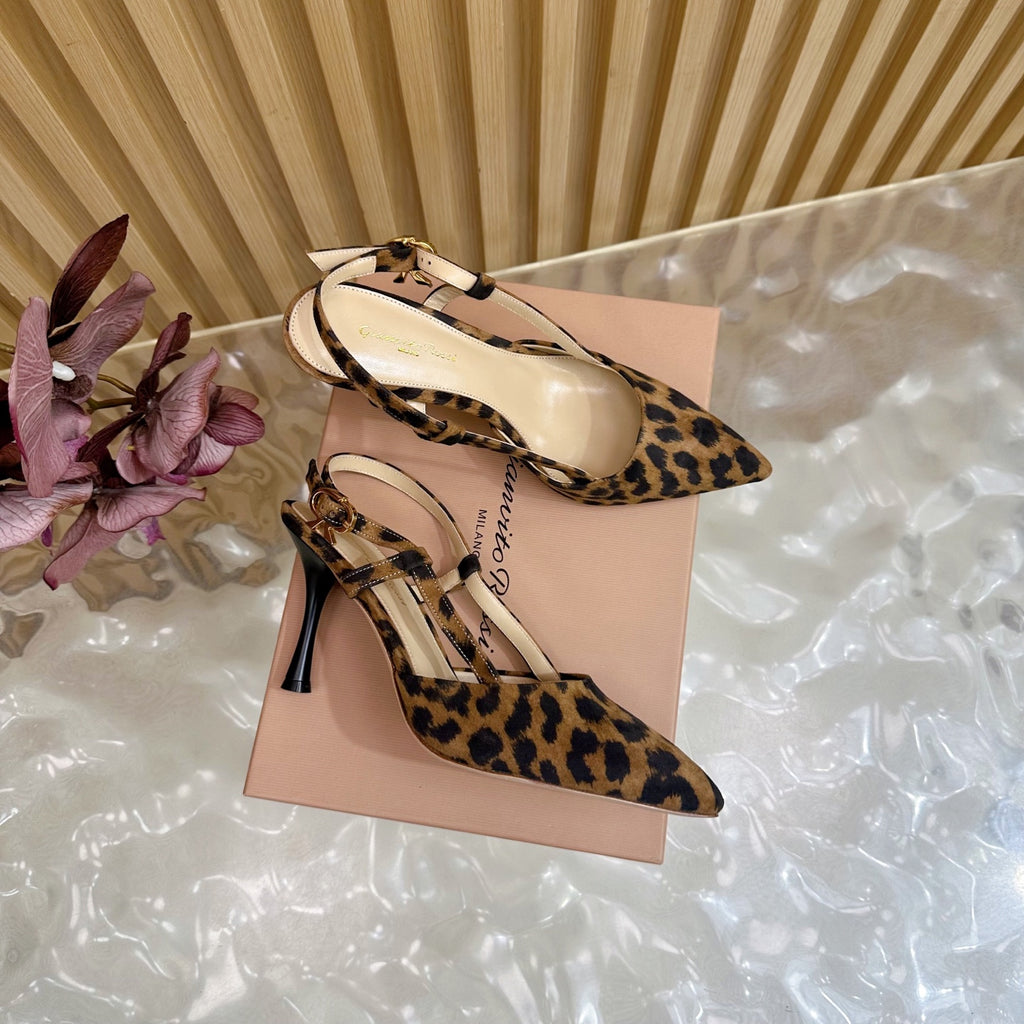 Pointed Toe Heeled Sandal | 2025 | Calfskin · Lambskin | 8.5cm Heel