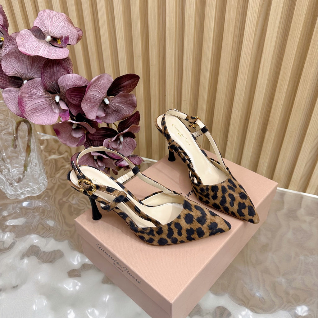 Pointed Toe Heeled Sandal | 2025 | Calfskin · Lambskin | 8.5cm Heel