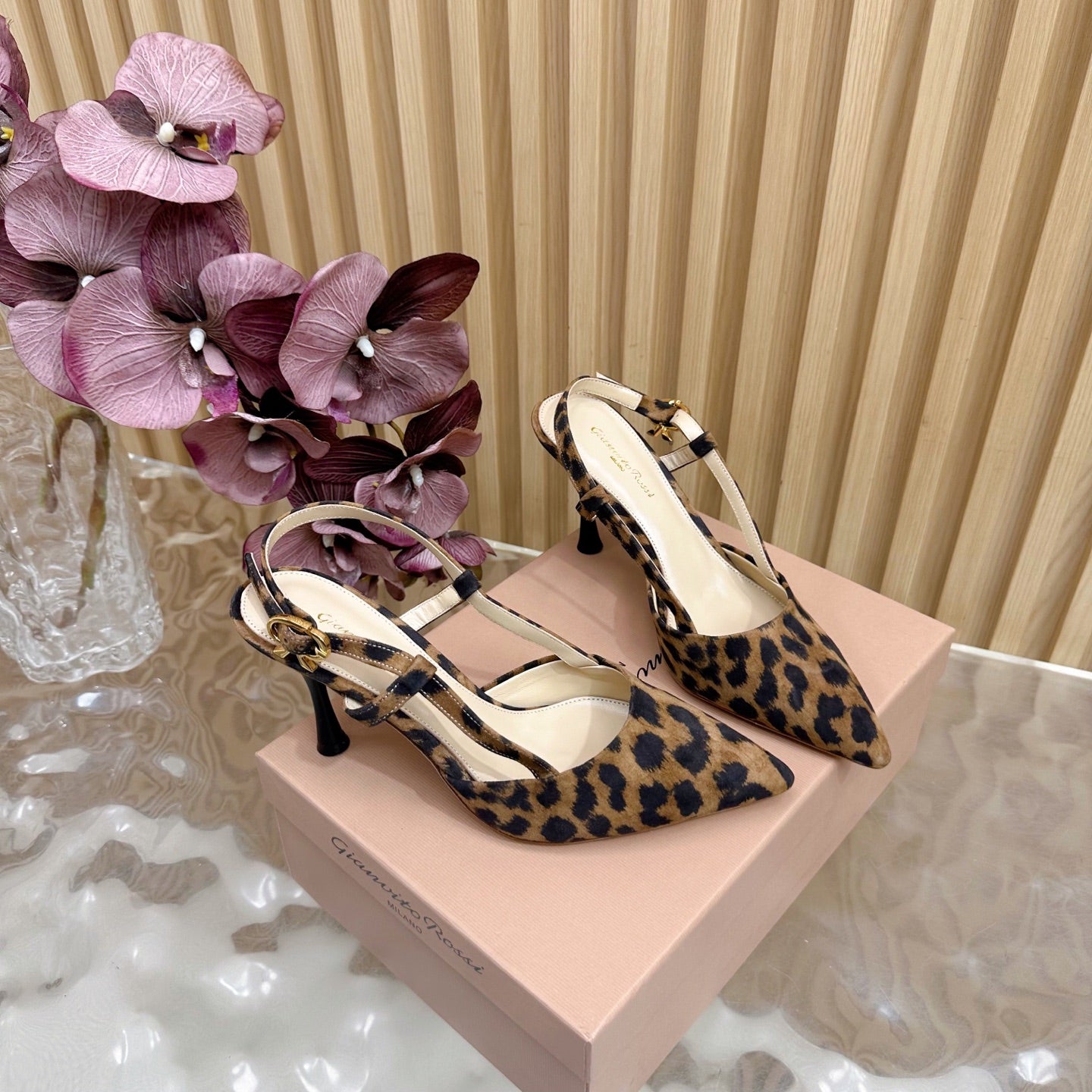 Pointed Toe Heeled Sandal | 2025 | Calfskin · Lambskin | 8.5cm Heel